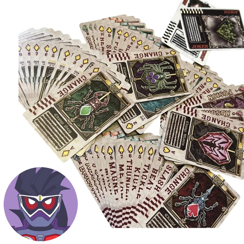 Themed Playing Card - 반다이 가면 라이더 애니메이션 캐릭터 창의적인