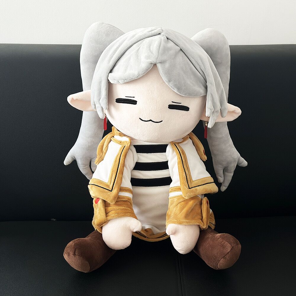 Frieren Anime Merchandise - 75cm 장례식에서 Frieren 플러시 엘프 Frieren