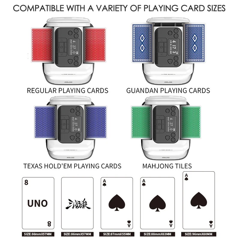 360 °   회전식 2 in 1 카드 셔플링 및 디스 - Themed Playing Card 리뷰 및 가격