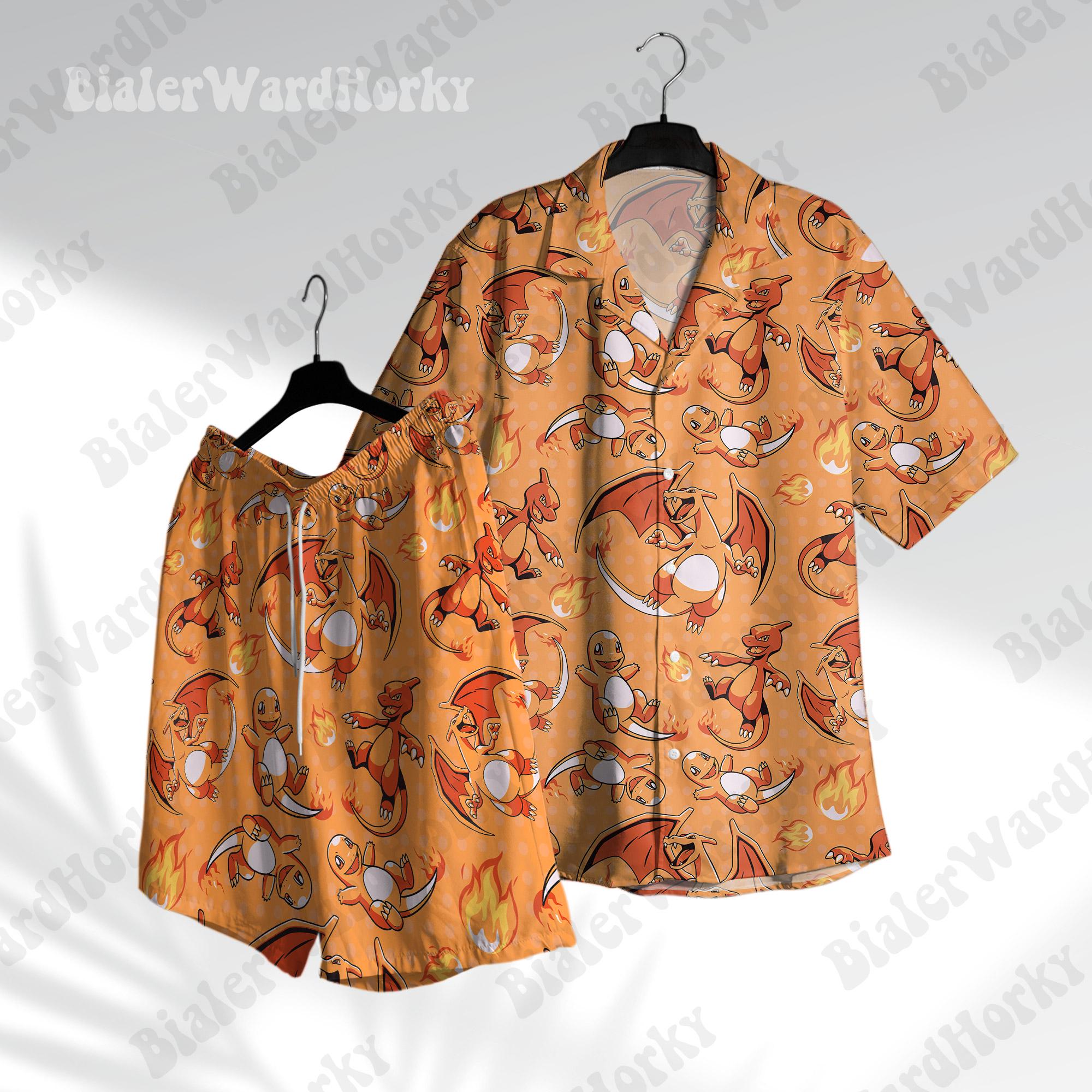 포켓몬 Charizard 하와이안 셔츠 Charmele - Anime Merchandise For Women 리뷰 및 가격