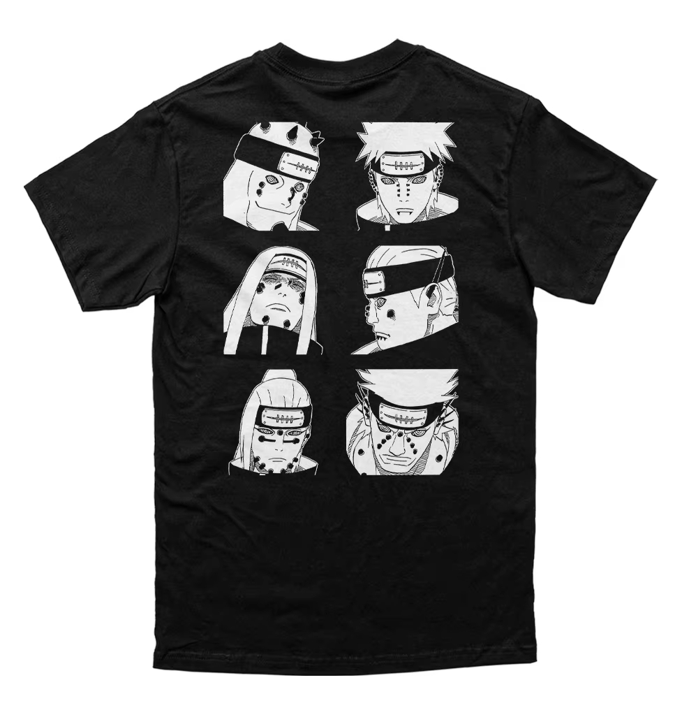 나루토 페인 아카츠키 6개의 길 만화 그래픽 티셔츠 남 - Anime Merchandise For Women 리뷰 및 가격