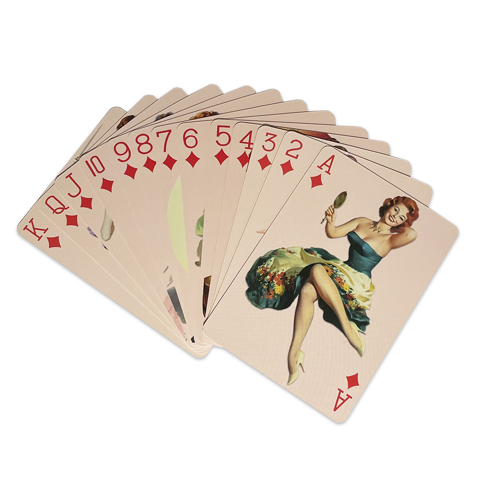 미국 복고풍 섹시한 아름다운 아가씨 비키니 귀여운 소녀 - Themed Playing Card 리뷰 및 가격